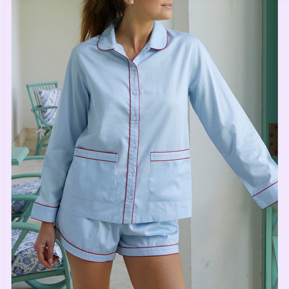 Lake pajamas, poplin shorts set. Worn twice.